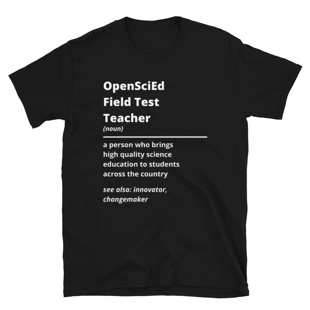 Unisex Field Test Teacher Definition Short Sleeve T-Shirt